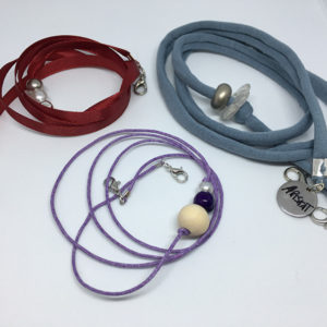 collar-mask ArtSkat PACK TRES AZUL VIOLETA CORDON