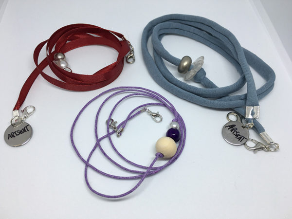 collar-mask ArtSkat PACK TRES AZUL VIOLETA CORDON