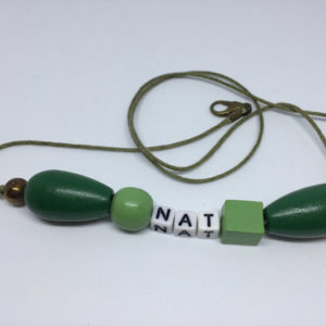 collar-mask ArtSkat PACK UNO CORDÓN NAT PON TU NOMBRE